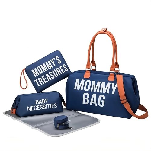 5 Részes Kismama Táska Szett – Mommy Bag - Kék