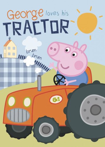 Peppa malac Tractor polár takaró 100x140cm