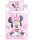 Disney Minnie Powder Pink gyerek ágyneműhuzat 100×135 cm, 40×60 cm