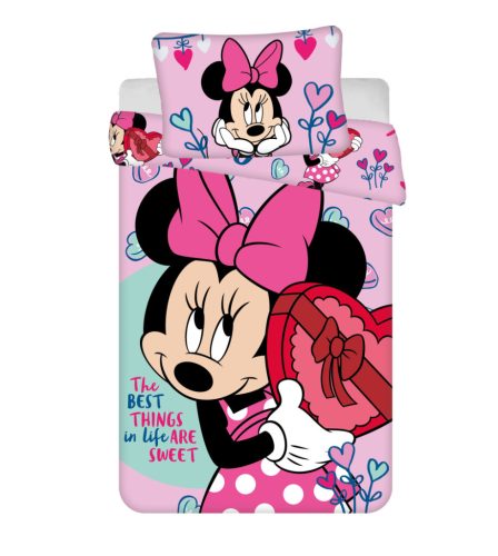 Disney Minnie Sweets gyerek ágyneműhuzat 100×135 cm, 40×60 cm