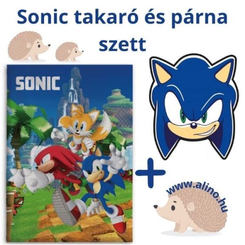 Sonic takaró és párna szett